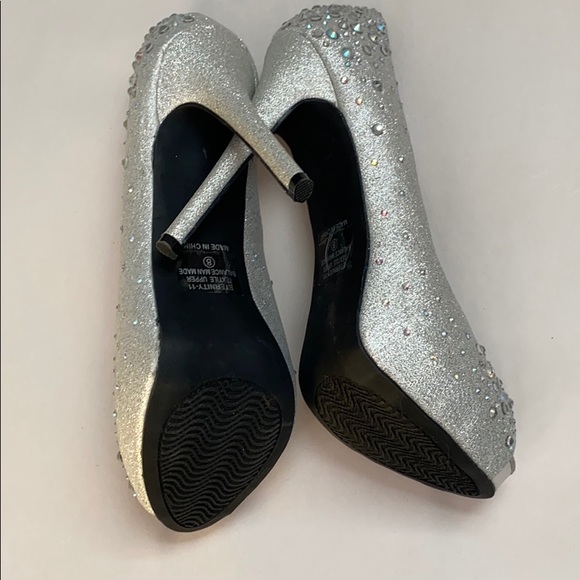 Sparkly Silver 5 in. Heels - Picture 4 of 4